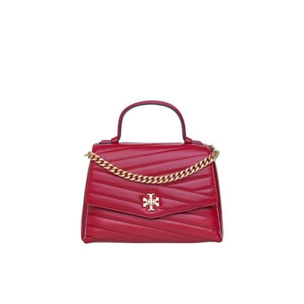 Tory Burch Kira Chevron Top Handle Satchel Red Tas Vs