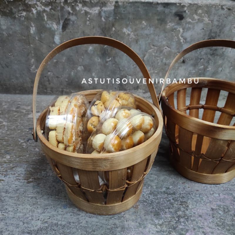 NEW PARSEL EMBER 20 CM / parsel bambu / keranjang bambu / parsel unik / properti foto /parsel lebara