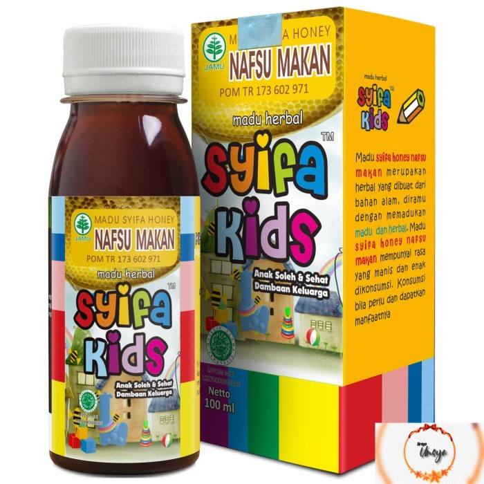 

Madu Anak Syifa Kids Nafsu Makan