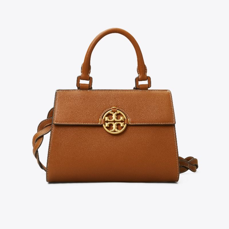 Tory Burch Miller Top Handle Satchel Light Umber Tas Vs