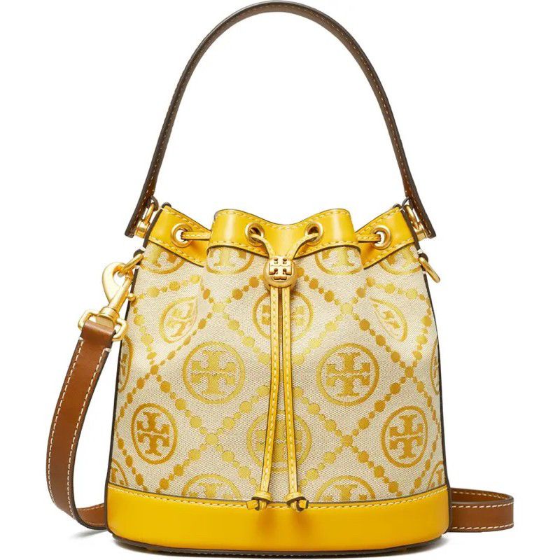Tory Burch T Monogram Jacquard  Bucket Bag Tas Vs