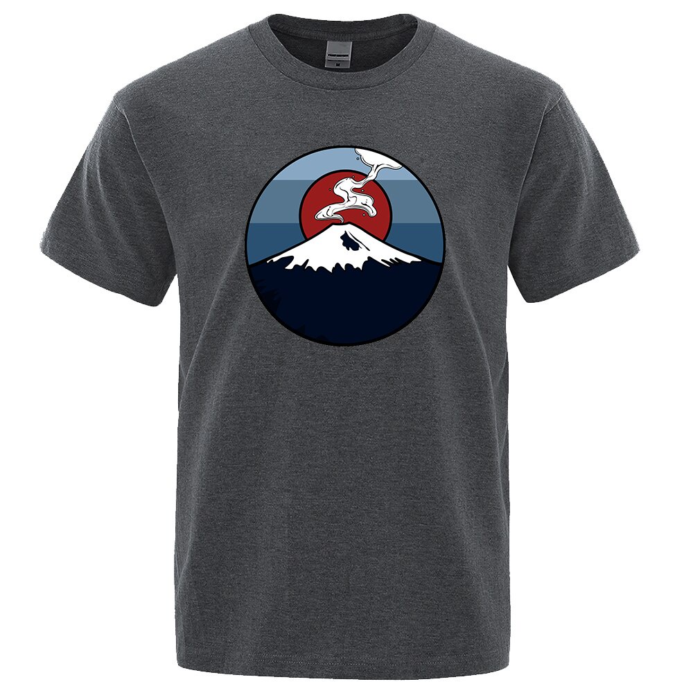 Jemssky Mt. Fuji, Japan Mens T Shirt Fashion Cotton Eco-Friendly T-Shirts Summer Tee Clothes Tshirt 