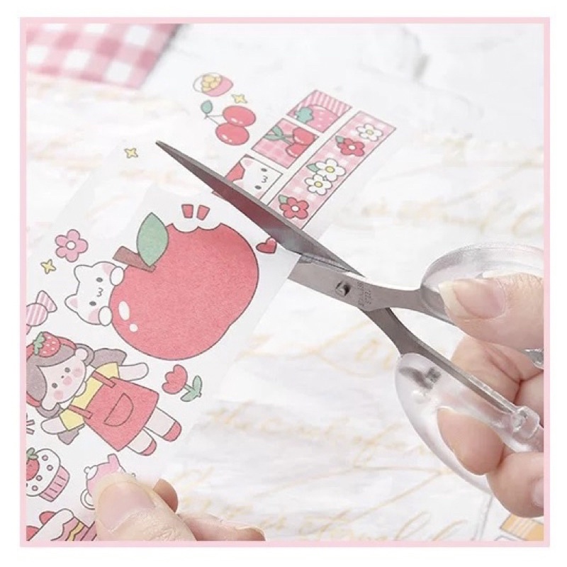 

[Nokai Space] Gunting Kertas Aesthetic Transparan Scissors Scrapbook Use