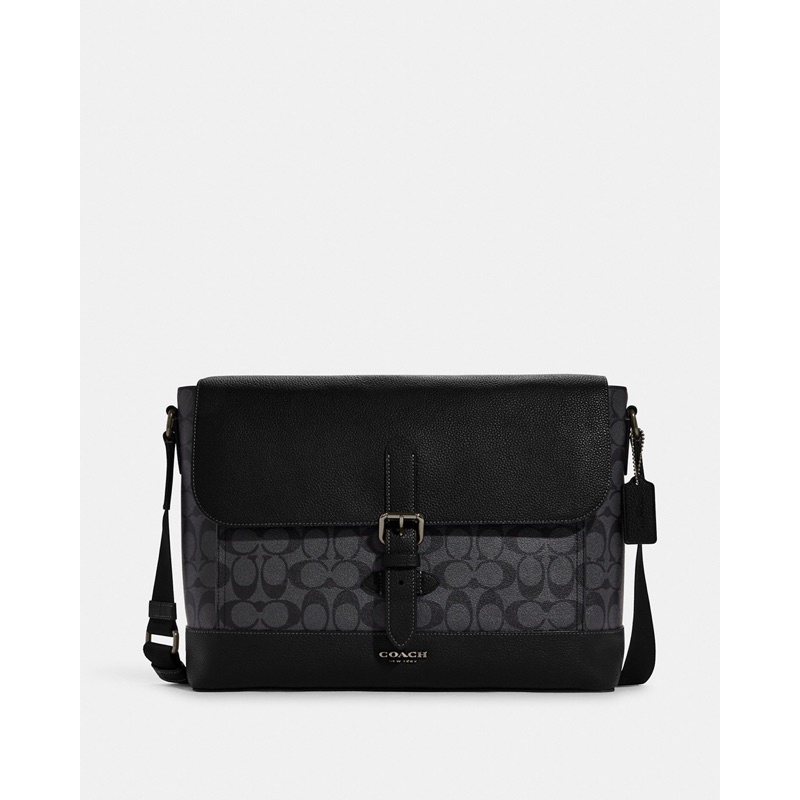 Coach Hudson Messenger In Signature Canvas (CB842) Tas Vs