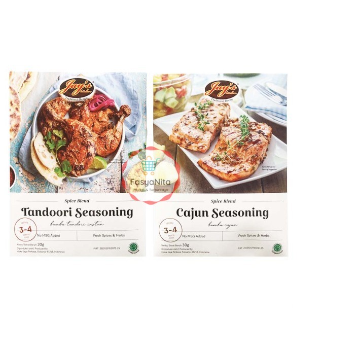 

Jays Spice Blend Cajun / Tandoori Seasoning jay's bumbu instan halal - Tandoori - FasyAnita Mart Denpasar
