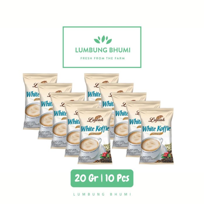 

LUWAK Kopi White Koffie Original 20 Gr 1 Rcg 10 Pcs - Lumbung Bhumi