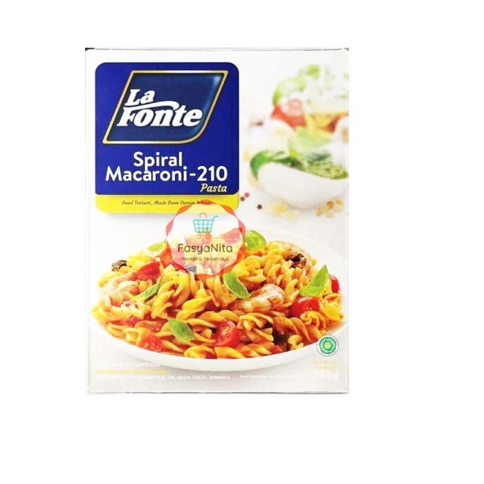 

La Fonte Macaroni Spiral 225gr - FasyAnita Mart Denpasar