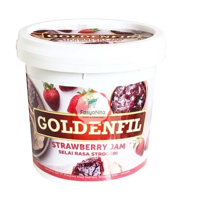 

Goldenfil Strawberry Jam Selai strawberry 1 kg - FasyAnita Mart Denpasar