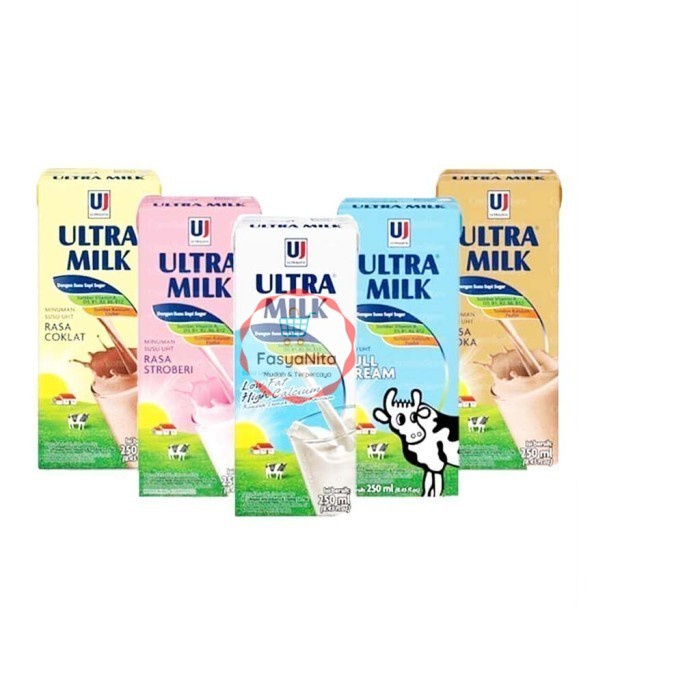 

Ultra Milk susu UHT 250ml FUll Cream Strawberry Cokelat Moka 250 ml - Full Cream - FasyAnita Mart Denpasar