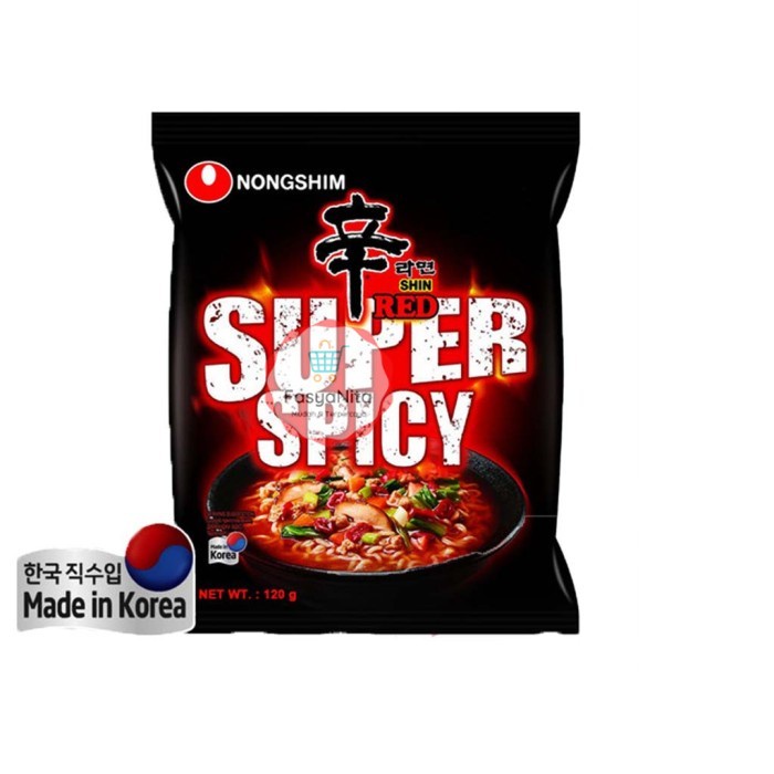 

Nongshim SHIN RED SUPER SPICY RAMYUN 120gr Mie Instan Korea - FasyAnita Mart Denpasar