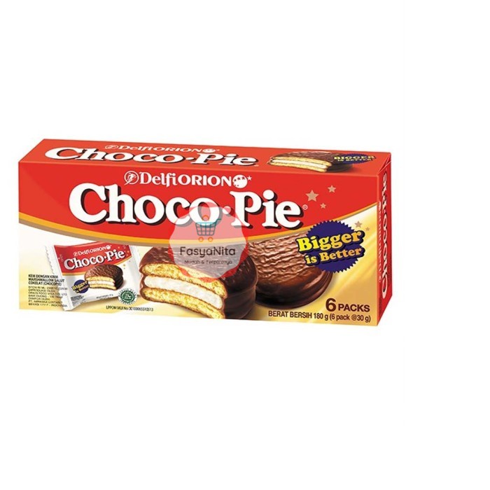 

Delfi Orion Choco Pie 180 gr ( 6 x 30gr) - FasyAnita Mart Denpasar