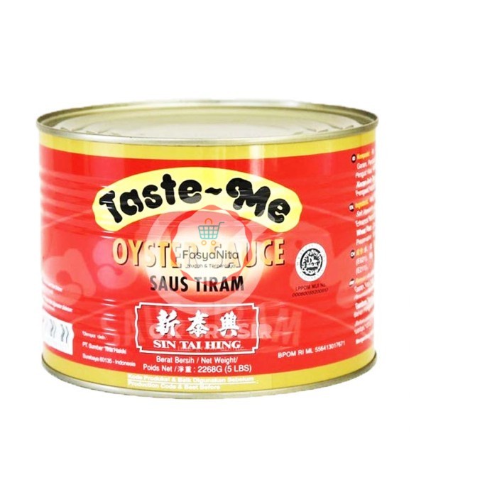 

Taste Me Saus Tiram Kaleng 2268 gr Oyster Sauce Saos Sin Tai Hing - FasyAnita Mart Denpasar