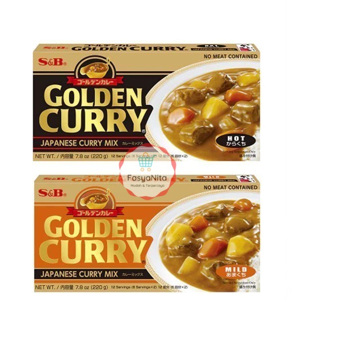 

S&B Golden Curry Sauce Mix 220gr Bumbu dapur saus kari kare Jepang - Hot - FasyAnita Mart Denpasar