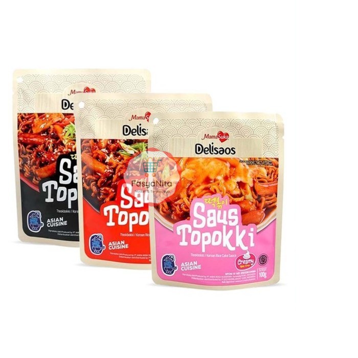 

MamaSuka Delisaos Saus Topokki Tteokbokki Halal 100g - Creamy - FasyAnita Mart Denpasar