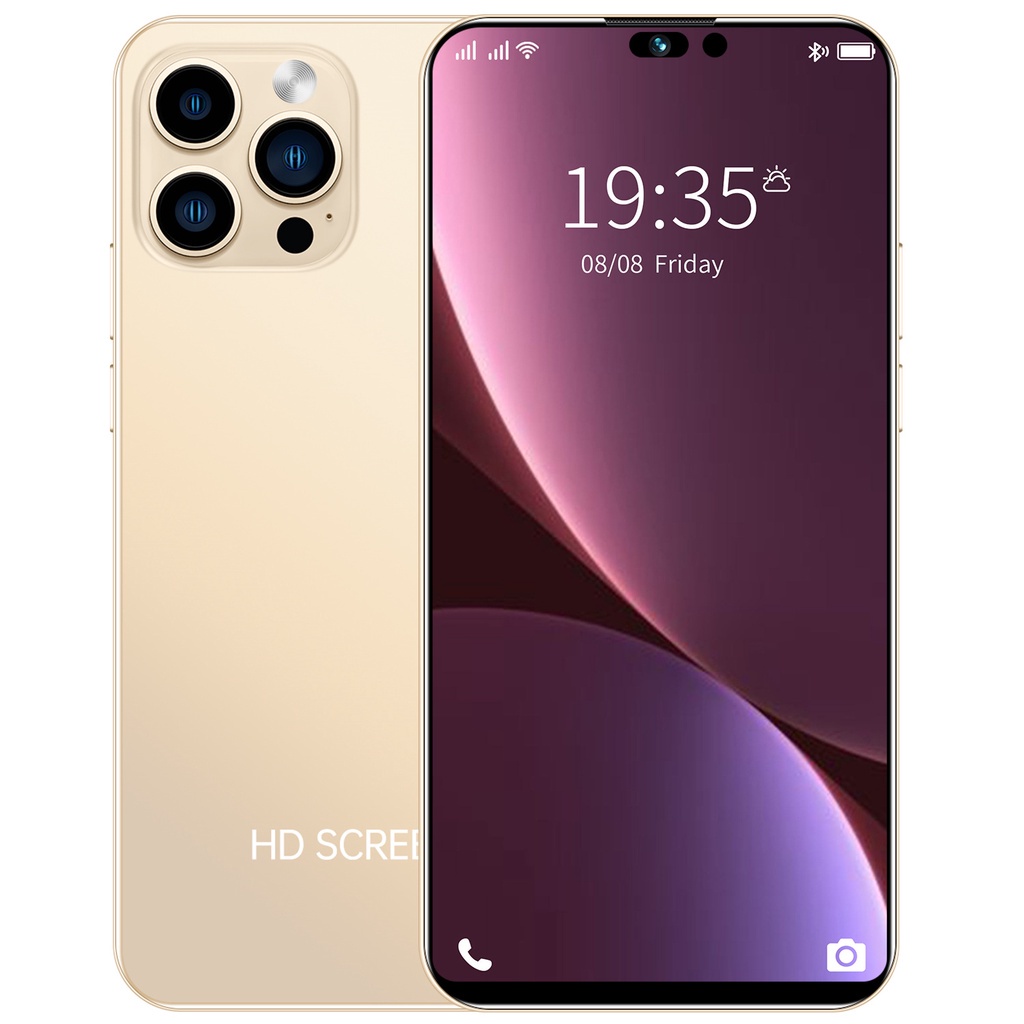 【Bisa COD】lPhone i14 Pro Max Handphone Asli 7.5lnci 12GB RAM+512GB ROM HD Kamera Dual SlM Dual 5G WiFi Smartphone Siswa Belajar Ponsel dual card dual standby gaming phone hp murah M|STER|B0X FUJI33shop-i14-Emas