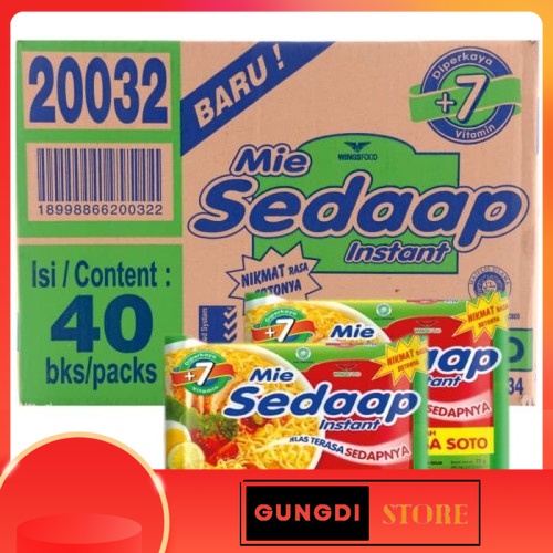 

Mie Sedaap Soto 1dus (40pcs)