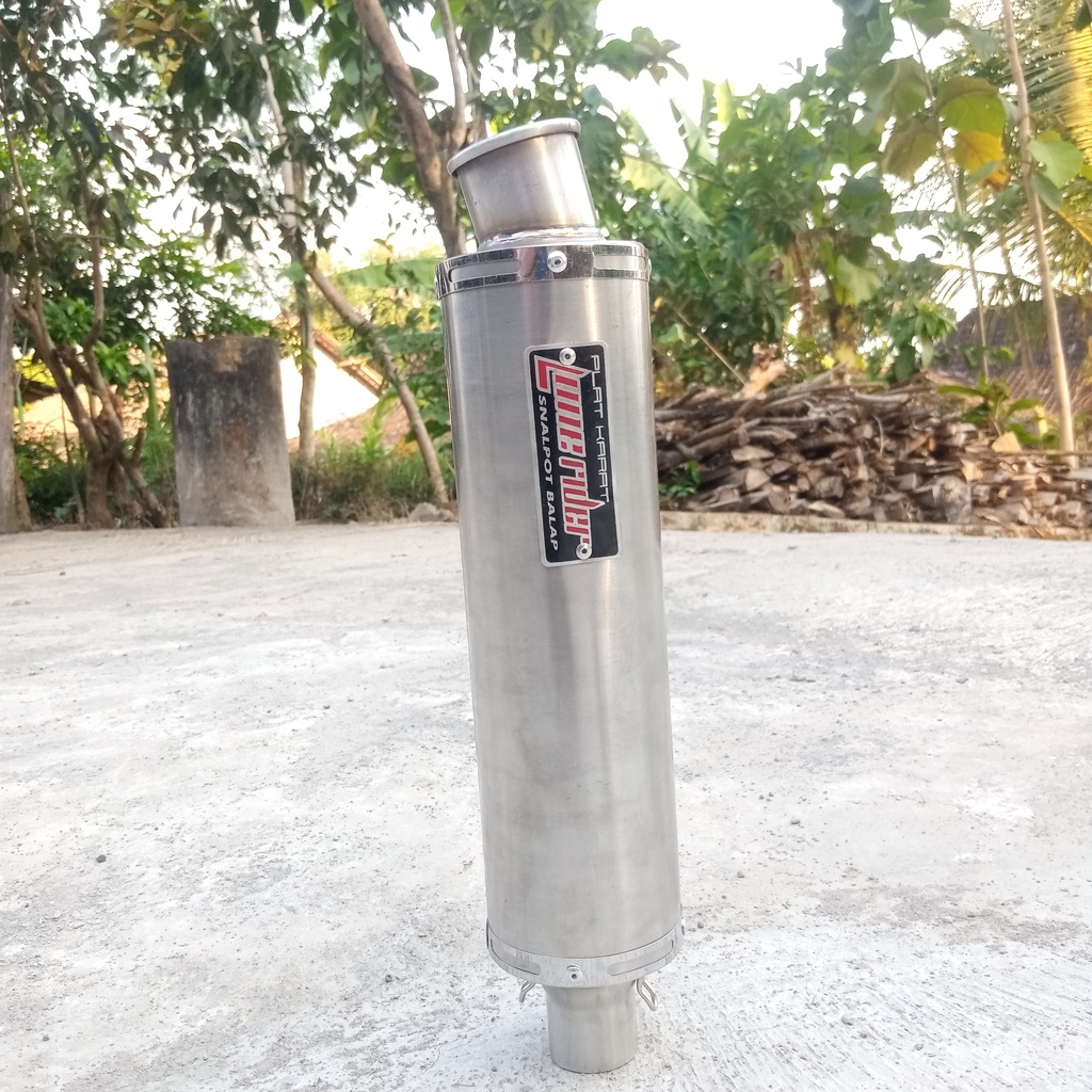 termurah terlaris Slincer knalpot racing lonerider cmms 30 cm inlet 38mm 38 mm bonus per clam bukan 