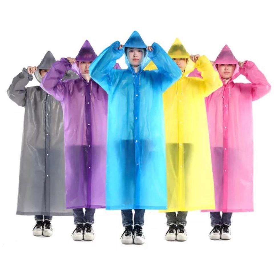 Toko1234. Jas Hujan EVA / Jas Hujan Plastik Tebal / Jas Hujan Poncho / Emergency Raincoat / Jas Huja