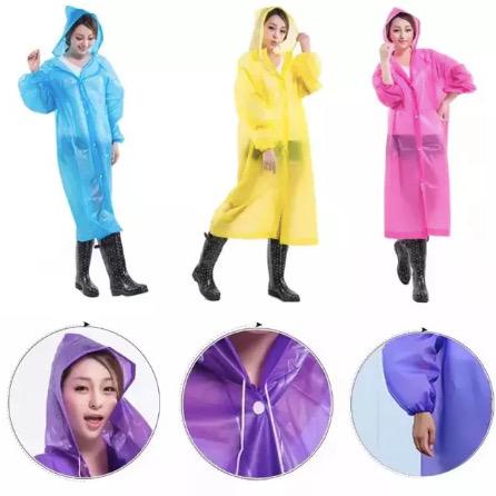 DC - Jas Hujan EVA / Jas Hujan Plastik Tebal / Jas Hujan Poncho / Emergency Raincoat / Jas Hujan Tra