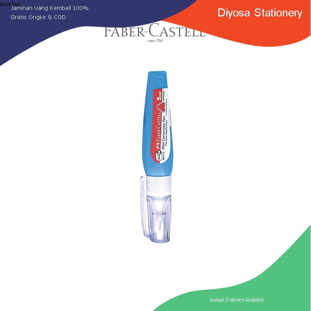 

Correction Pen Mini 5ml Bar Blue Faber Castell