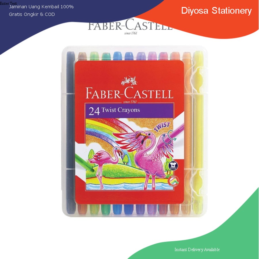 

Twist Crayon Set 24 Faber Castell
