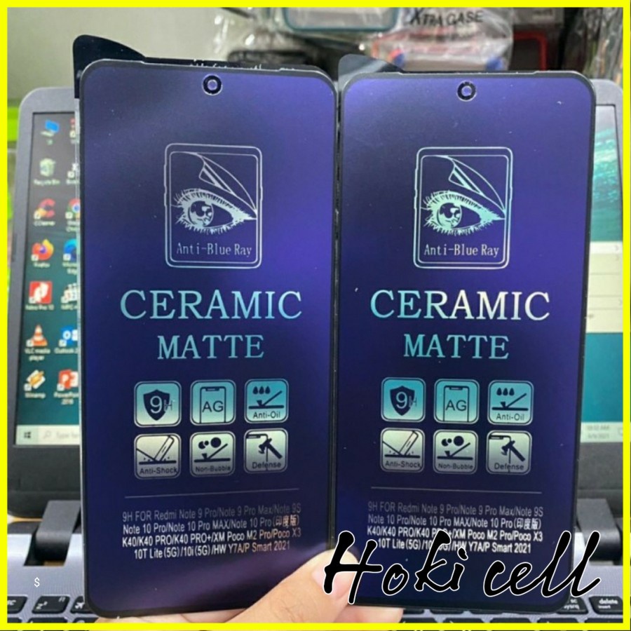 TEMPER / TG BLUE POCO X3/ X3 Pro Ceramic Matte anti Radiasi
