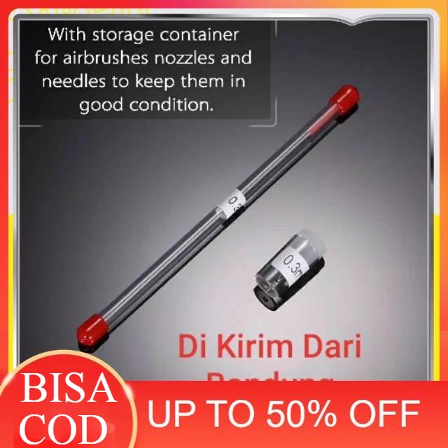 Airbrush Nozzle dan Neddle Part 0.2 0.3 0.5mm Untuk Airbrush Made in China