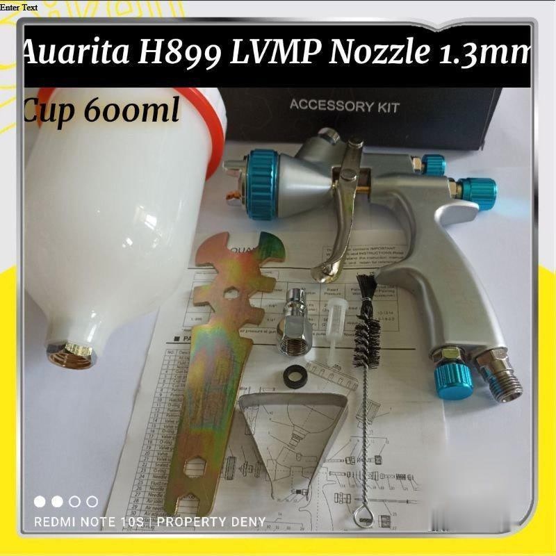 AUARITA 1.3MM SPRAY GUN H899 LVMP AUTOMOTIVE SPRAY TOOL FOR TOPCOAT PAINTING