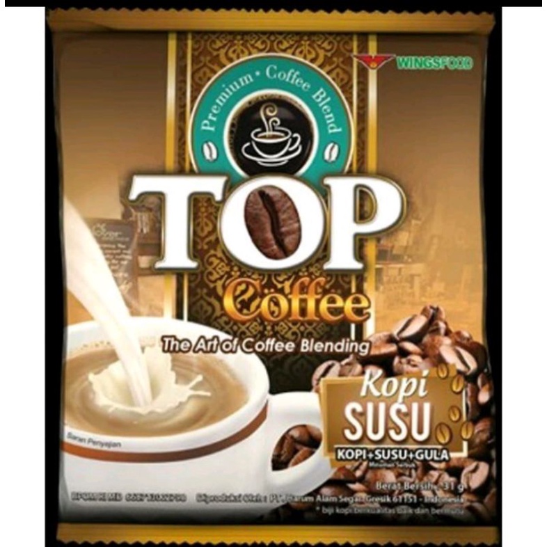 

top kopi susu isi 12sachet