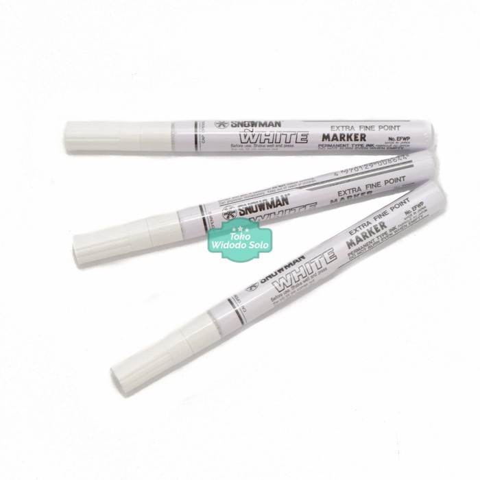 

Spidol Permanen Kecil Putih Snowman EFWP 12 Paint Marker White - FWP spidol