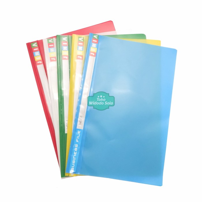 

Map Bisnis File Folio Putih Hijau Kuning Merah Business File 1 Buah - Merah