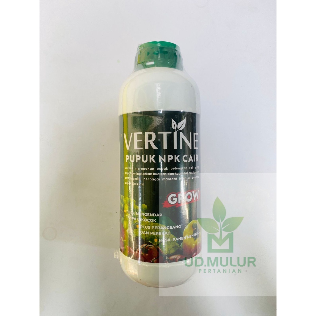 Pupuk npk cair VERTINE GROW PADI BUNGA DAN BUAH BAWANG TEMBAKAU isi 1 liter dari cv.mitra tani