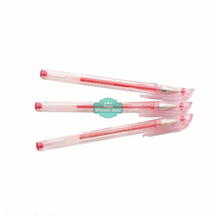 

Pulpen Snowman V3 0,5mm Merah Bolpoin Ballpoint Gel Pen 1 Buah - Hitam