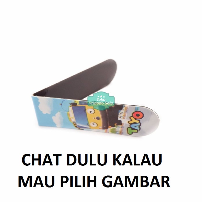 

Pembatas Buku Magnet Fancy Bookmark Divider 1 Buah - Motif Cowok