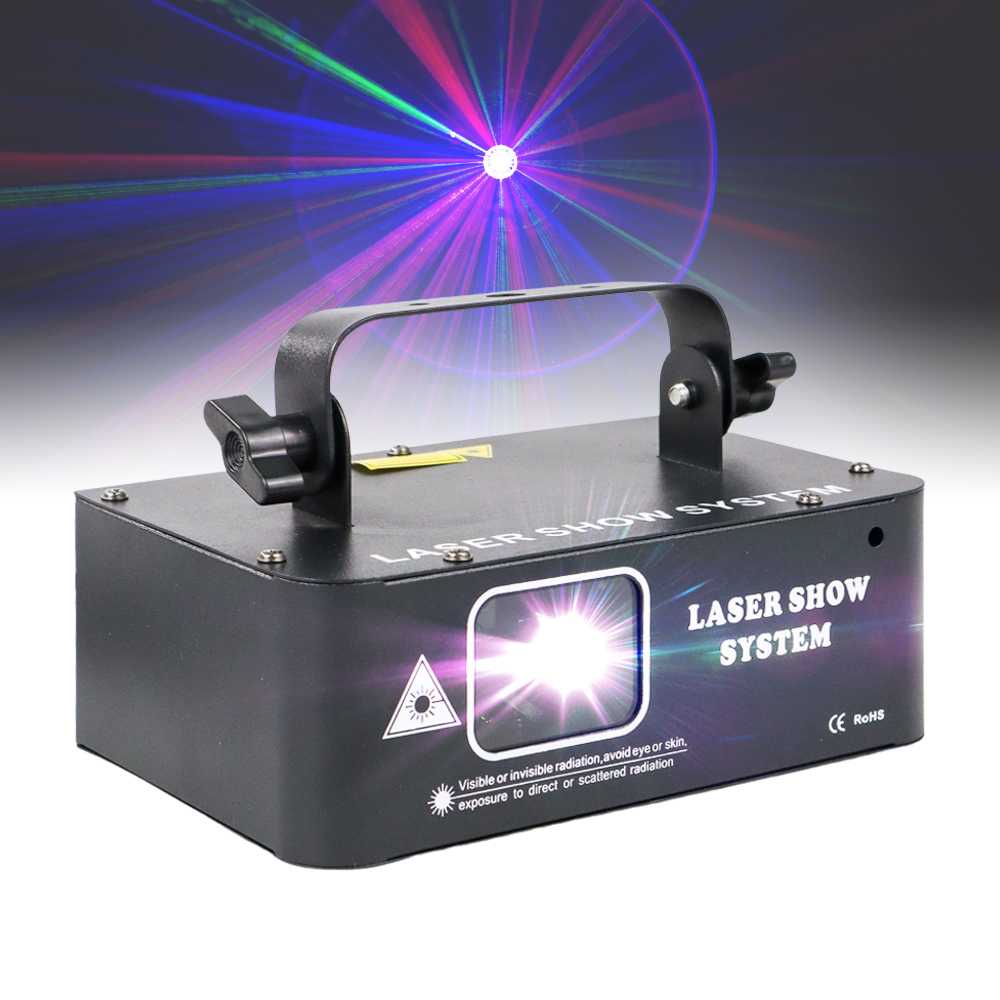 [COD] Alien Lampu Proyektor Disco DMX-512 Laser RGB 500mW 240V 14W - SLP-RGB500 -RNS