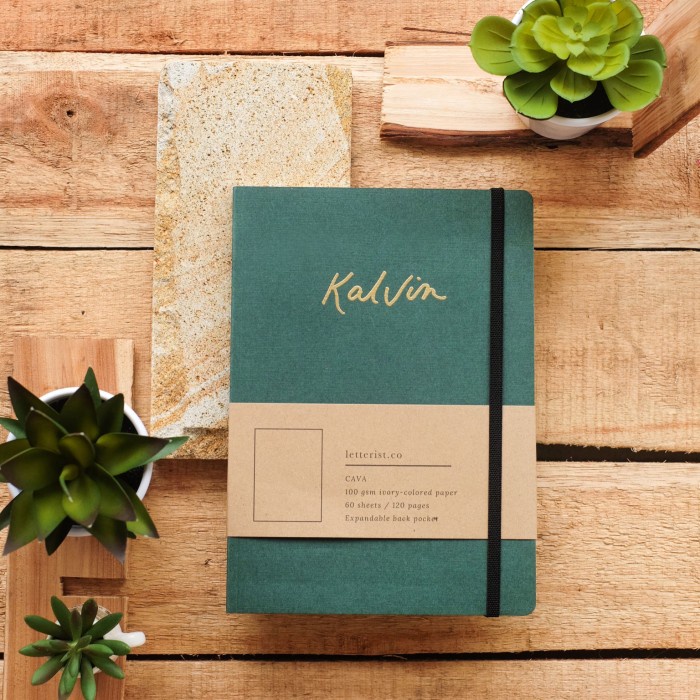 

Cava Notebook Earth Series + Custom Nama - Leaf
