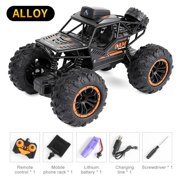 RC Camera Car Big Monster Climbing Mainan Mobil Connect Handphone