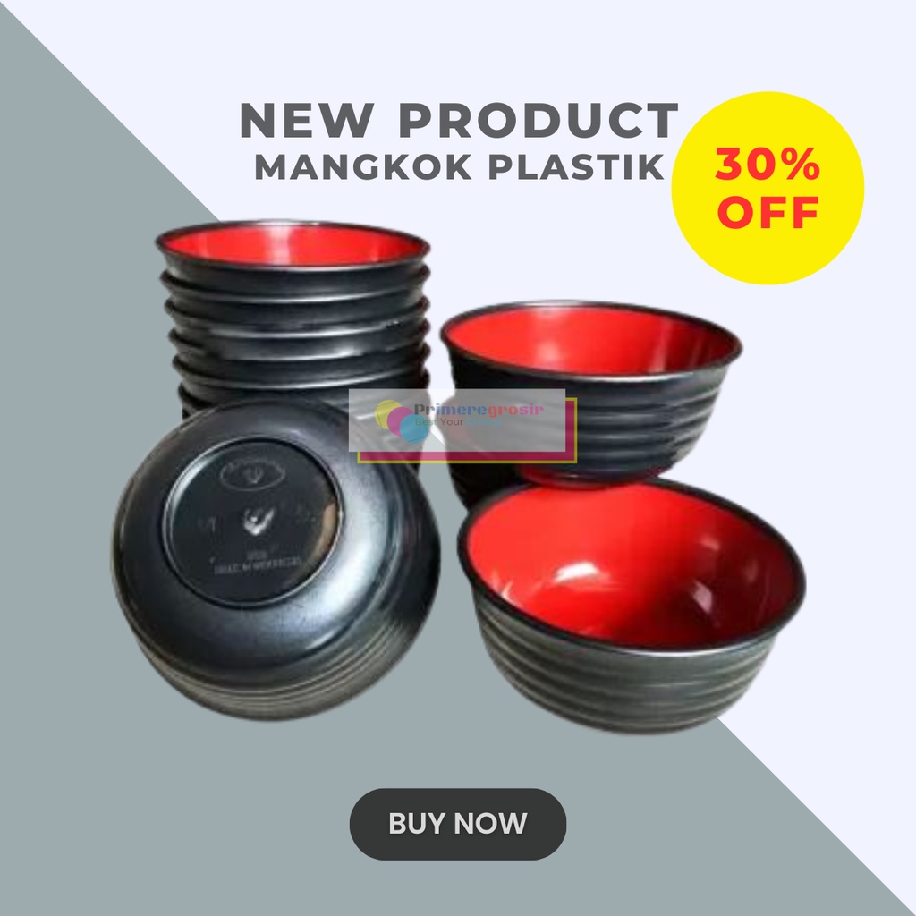 Mangkuk Plastik Ramen Jepang Lusinan