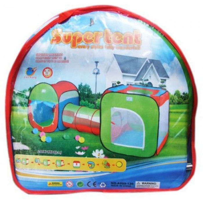 Tenda Terowongan Anak Lipat Pengantin Besar Mainan Kemah Pesta Rumah