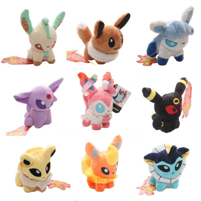 Boneka Eevee Boneka Sylveon Boneka Jolteon Glacion Leafeon Umbreon