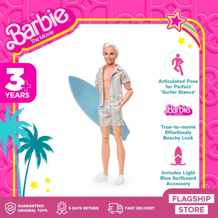 Barbie Ken The Movie Doll Perfect Day - Mainan Boneka Anak Perempuan