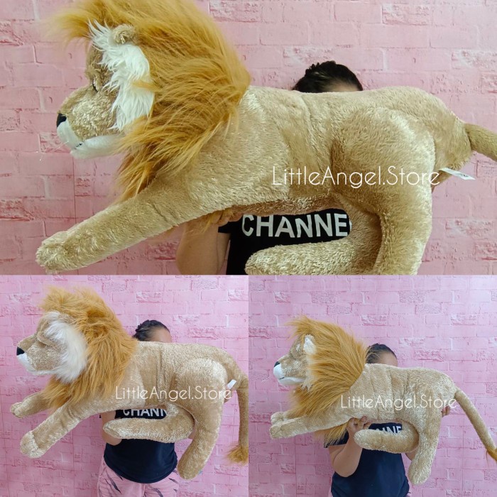 Boneka Animal Hewan Lion Singa Baring Ukuran Giant Jumbo Besar Big - Singa Baring, XL