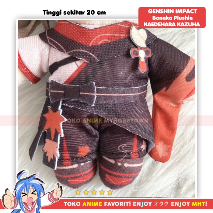 Boneka Anime Karakter Kaedehara Kazuha Plushie Doll