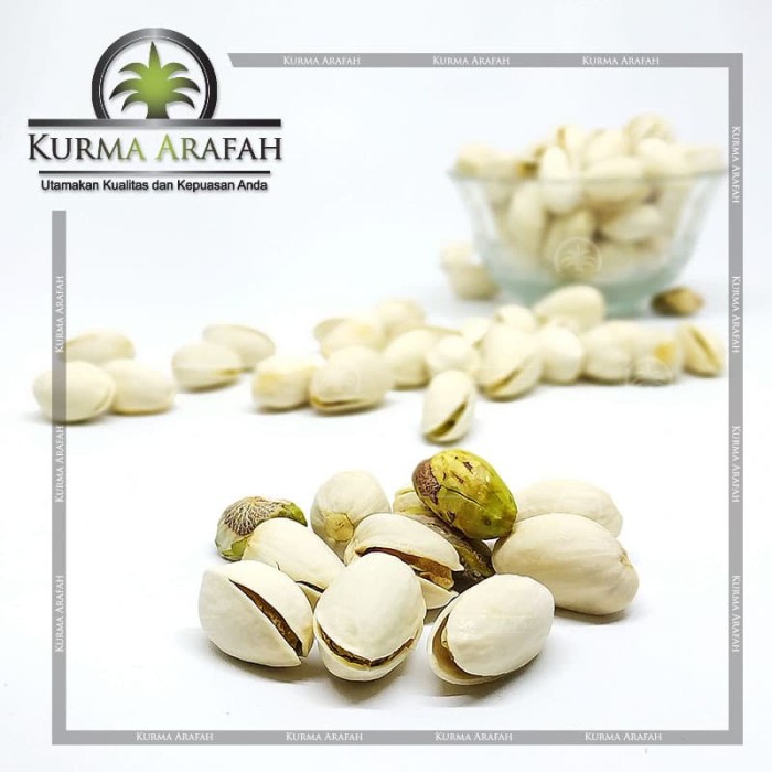 

kacang pistachio 250 gr fustuk camilan sehat Import Kacang Arab