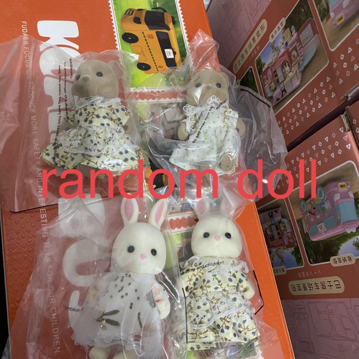 koala diary bus diy picnic theme pretend play rumah boneka doll house - school no doll