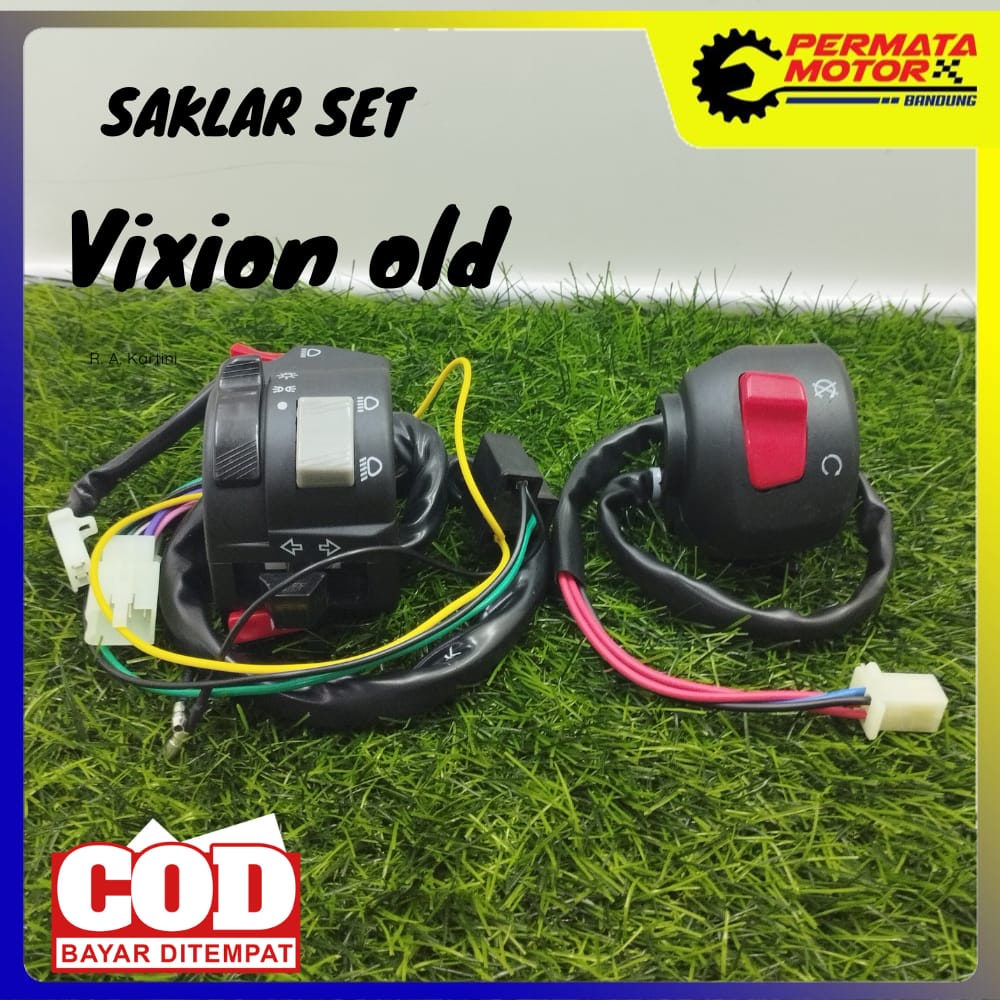 SAKLAR KIRI KANAN YAMAHA VIXION OLD / SAKLAR HOLDER SWITCH KANAN KIRI VIXION OLD LAMA