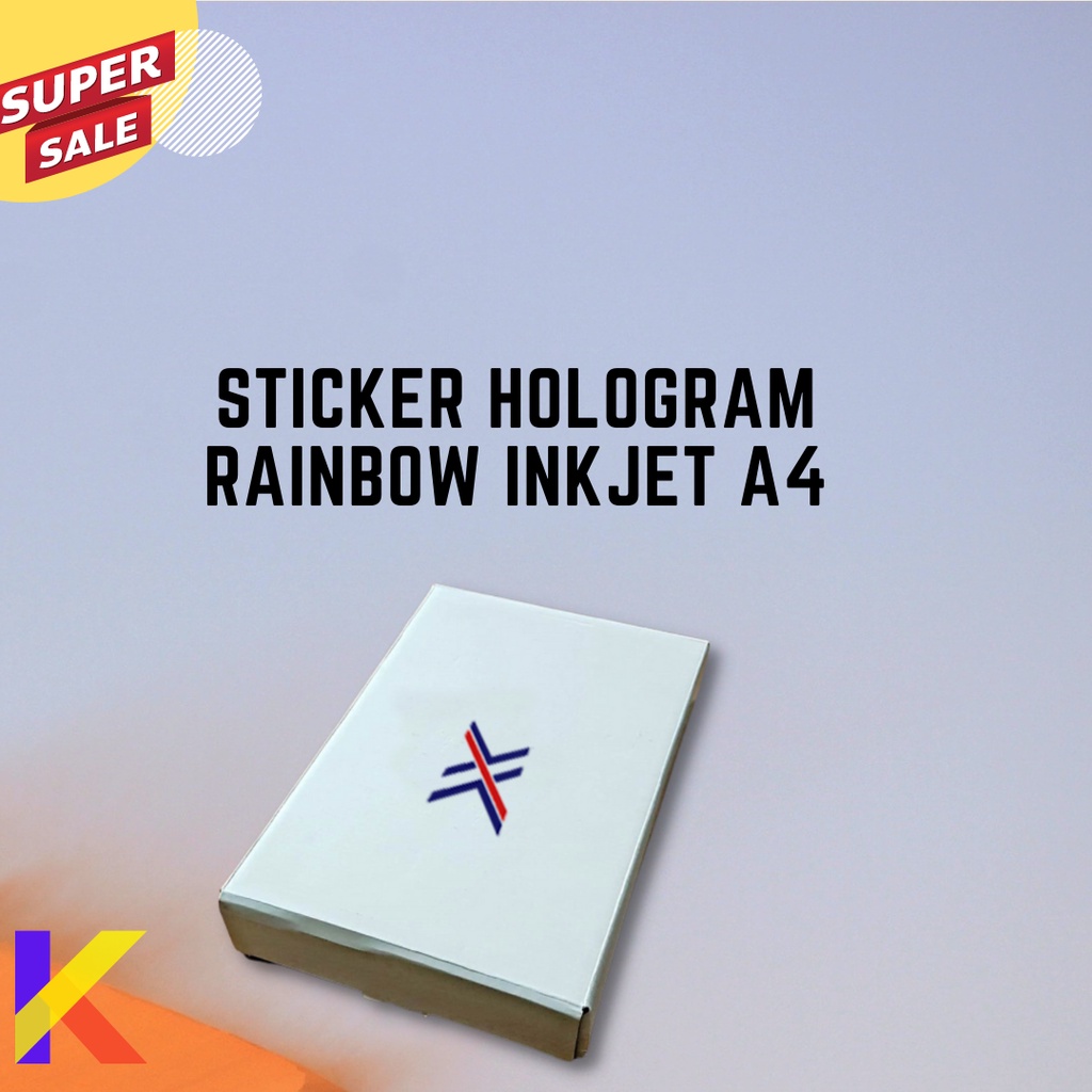 

Sticker Hologram Inkjet | XLINE Sticker Inkjet A4 Rainbow Hologram Premium