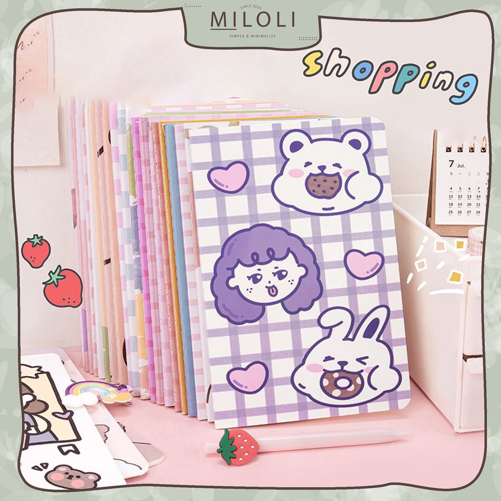 

[MILOLI] 30Lembar BUKU A5 THIN NOTEBOOK LINE Buku Tulis Random Kartun A5 Buku Catatan Garis - E0047