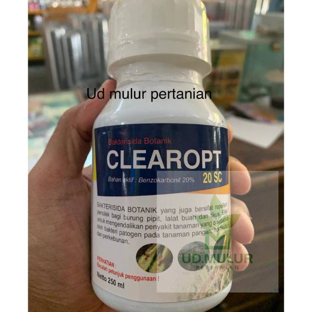 Obat bakterisida botanik benzokarbinil pengusir tikus burung dan lalat buah CLEAROPT 20SC 250 ml