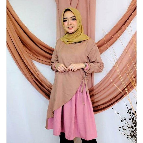 Leya Tunik / Atasan Wanita Terbaru Baju Lebaran Atasan Tunik Atasan Murah Atasan Muslim Kekinian Pak